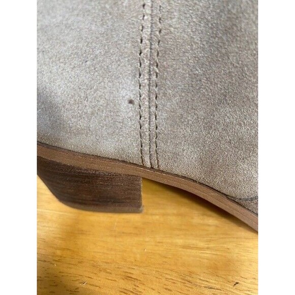 Franco Sarto Women's Size 8M Shaina Tan Suede Booties Ankle Boot Zipper - Picture 7 of 12